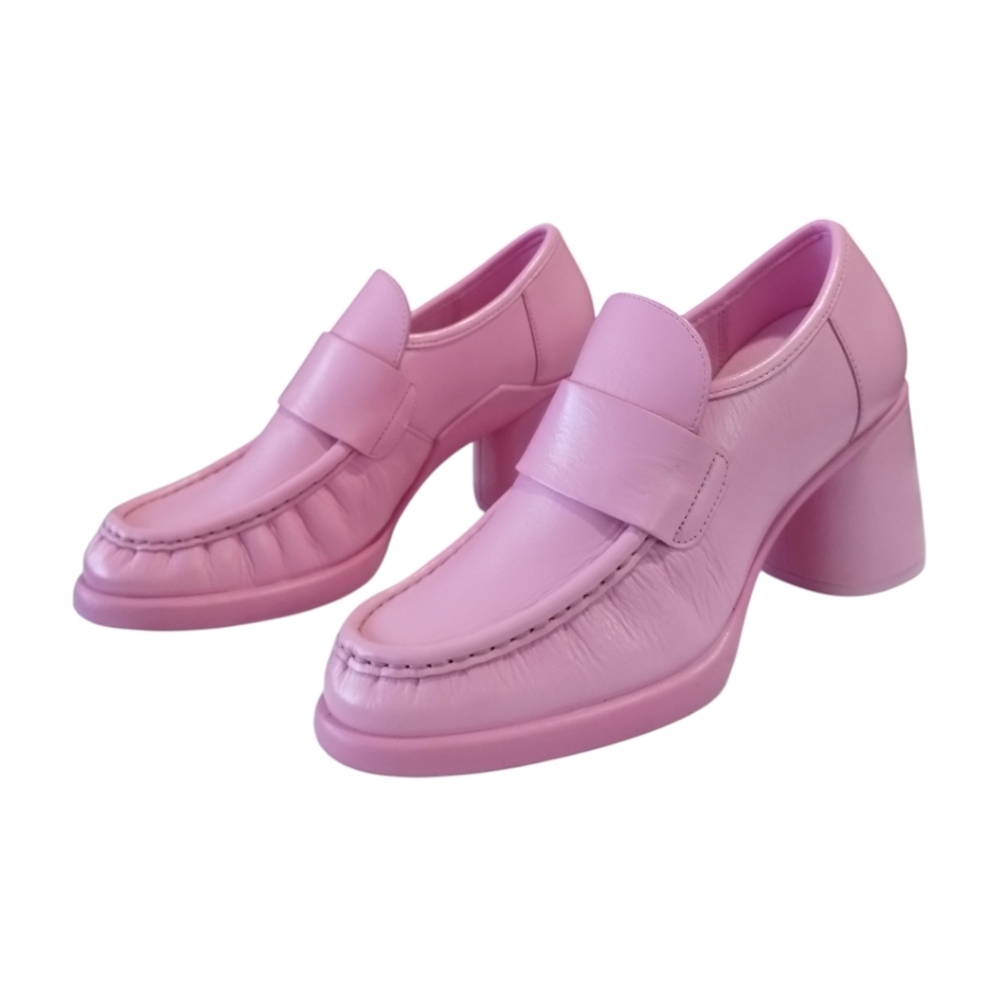 ECCO Sculpted Women's 9 Leather Block Heels Retro‎ Shoes